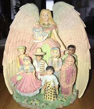 Vintage Angel Figurine With Children Of The World Young's Inc