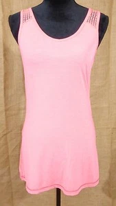 Lululemon Run Fly y Pajarita Tanque Rosa Encaje Malla Lado Se Extiende Atlético - Imagen 1 de 6