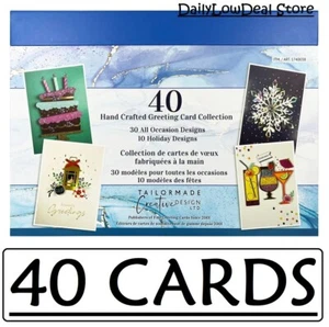 Hand Crafted All Occasion Greeting Cards, 40 Count - Picture 1 of 4