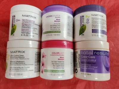 Matrix  Mask Pack 6 MIX : AGE. ULTRA. DEEP. HYDRA. COLOR LAST.AQUA .COLOR 5.1 oz - Image 1 of 2