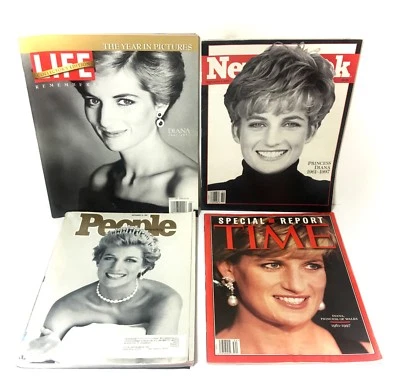 Princess Diana 1997 People Weekly Time Newsweek Life Magazine Collectors Lot  - Image 1 of 4