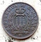 Bronz   Coin  10  Centesimi 1935  San  Marino