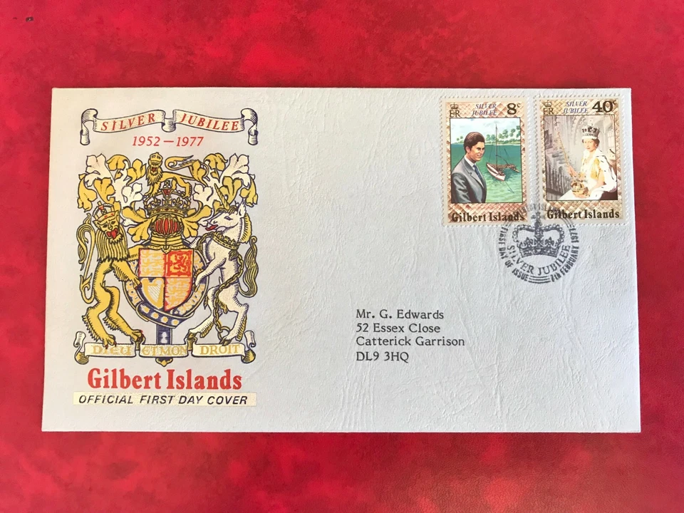 GILBERT ISLANDS 1977 FDC QUEEN ELIZABETH 2 SILVER WEDDING - Image 1 of 1