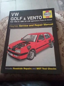 VW Golf Mk3 & Vento (Petrol & Diesel) 1992-1996 Haynes Workshop Manual - Picture 1 of 1
