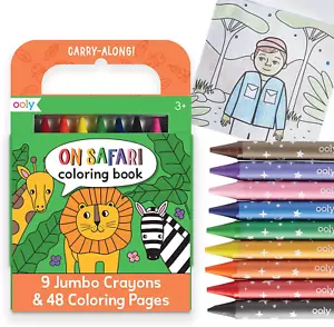 Travel Art Kit, Spring and Easter Activities for Kids with 9 Jumbo Crayons & 48 - Picture 1 of 20