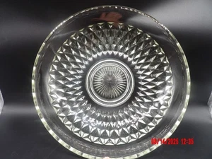Indiana Diamond Point Salad Bowl About 13" Diameter 3 1/2" Deep. - Picture 1 of 7