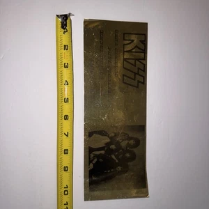 KISS Autoaufkleber Paul Stanley Eric Carr Bruce Kullick Gold Vintage Kiss - Bild 1 von 4