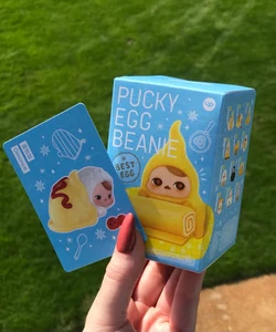 Omurice - Pucky Egg Beanie Figure - Authentic POP MART *dented box* - Picture 1 of 4