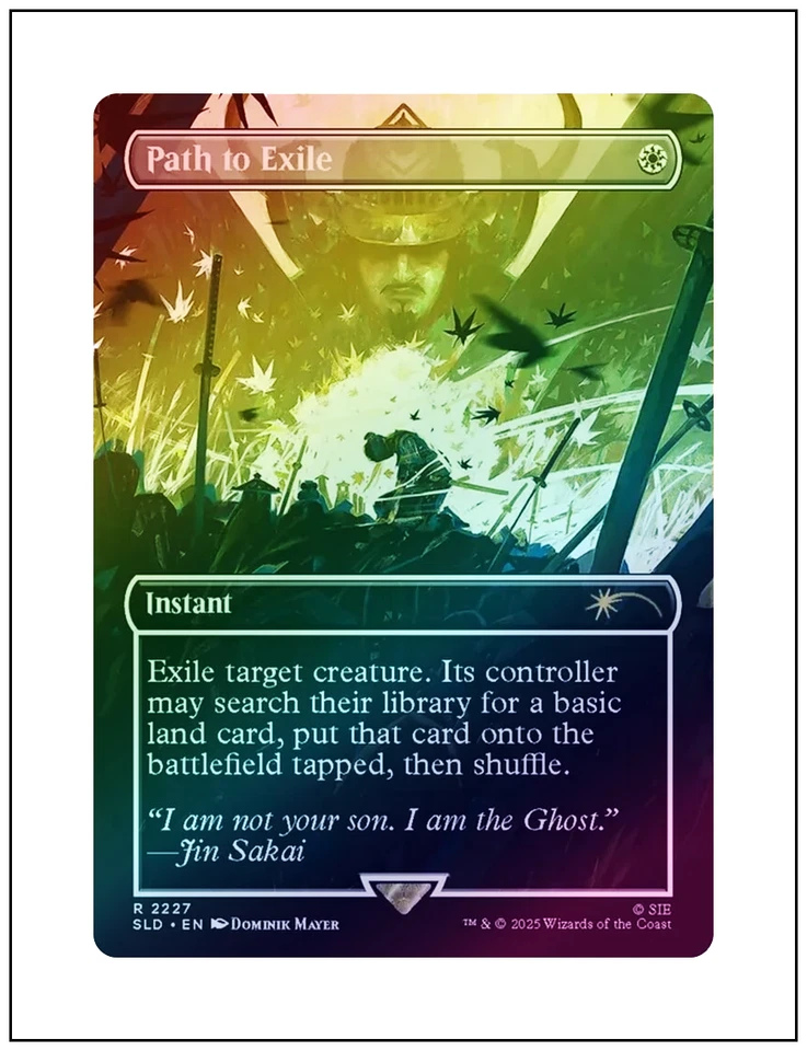 1x Path to Exile, 2227, Foil, Ghost of Tsushima Secret Lair, Magic MTG NM - Image 1 of 1
