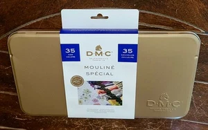 DMC 35pc MOULINE SPECIAL in Collector Tin Embroidery Floss (8.7yd Per Skein) - Picture 1 of 2