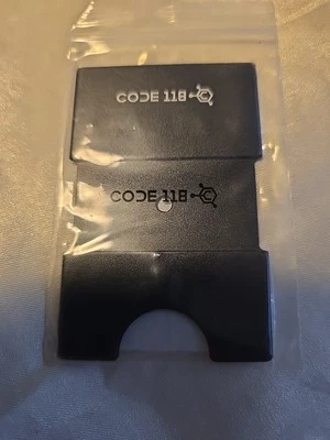 New Code 118 Smart Wallet Back Plate Only BLACK - Image 1 of 4