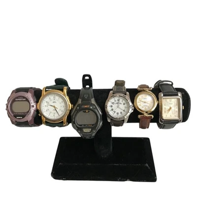 Timex Vintage Expedition Indiglo Impermeable Reloj Pulsera Lote COMO ESTÁ Foto 1 de 4