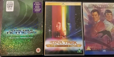 3 Star Trek DVDs Motion Picture, Voyage Home, Star Trek Nemesis - Image 1 of 4