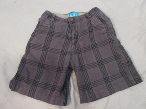 Boy Size 4 Children's Place Gray Plaid Shorts Adjustable Waist Inseam 6" - Picture 1 of 4