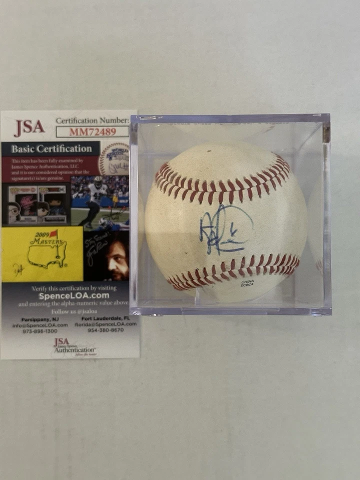 Béisbol Rawlings firmado por Albert Almora certificado por la JSA AUTOMÁTICO MLB Chicago Cubs ¡BONITO! Foto 1 de 1