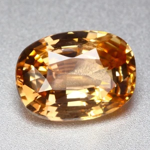 2.80Ct AIGS Certified Pretty Perfect Oval 100%Natural Yellow Madagascar Sapphire - Picture 1 of 9