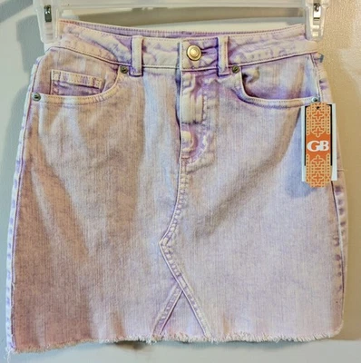 Falda vaquera de lavanda GB Ultimate para niñas/talla XS  Foto 1 de 4