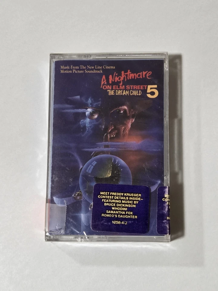 NEW Vintage 1989 Nightmare On Elm Street 5 The Dream Child, Cassette Tape - Image 1 of 4