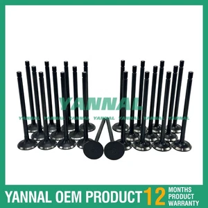 New 6 pcs Intake and Exhaust Valve for Nissan FE6T Engine - Picture 1 of 6