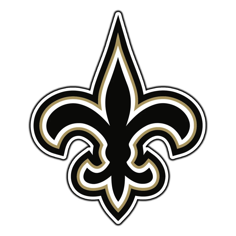 #3419 New Orleans Saints Logo #2 Calcomanía de fútbol americano impermeable calcomanía de vinilo troquelada Foto 1 de 1
