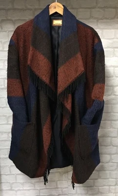 M&S PER UNA Navy Mix Waterfall Jacket UK M CG F11 - Image 1 of 4