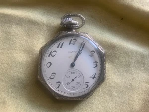 Orologio da tasca Waltham anni 12 - 17 gioielli - grado 225 - modello 1894 - Foto 1 di 8