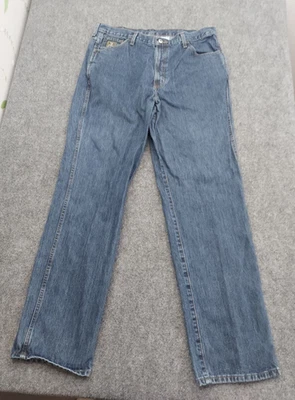 Pantalones de mezclilla Cinch para hombre 38x36 azul ropa de trabajo occidental lavado medio etiqueta verde vaquero Foto 1 de 4