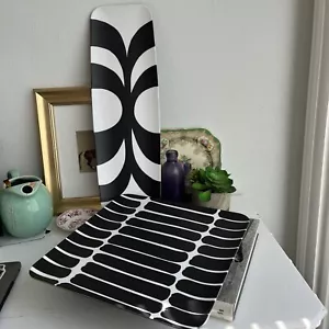 Marimekko for Target 2 Large black and white melamine Serving Trays MCM - Picture 1 of 11