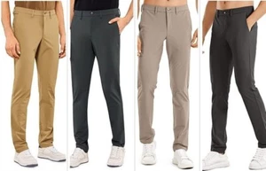 CRZ YOGA Men's Golf Pants Quick Dry Lightweight Casual Trousers with Pockets - Picture 1 of 22