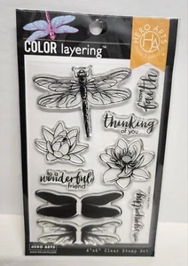 Dragonfly Clear Stamp Set Hero Arts Scrapbook Crafts Thinking of You - Picture 1 of 3