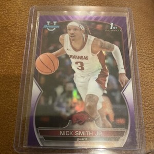 2023 Topps Bowman U Nick Smith Jr 1st Bowman Purple /399