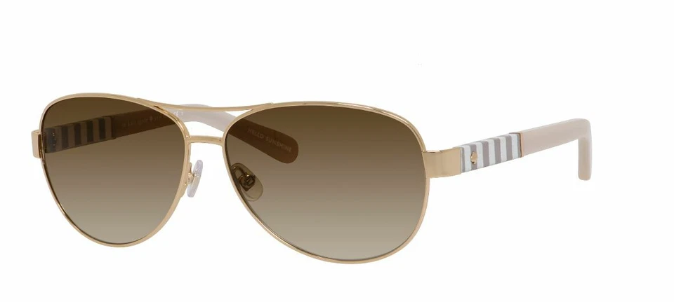 Kate Spade KS Dalia Sunglasses 0w89 Gold 100 Authentic