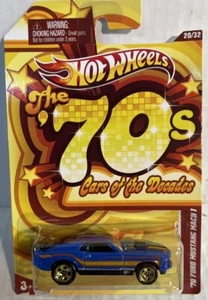2011 HOT WHEELS CARS OF THE JAHRZEHNTE '70 FORD MUSTANG MACH 1 BLAU - Bild 1 von 3