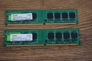2GB (2 sticks of 1GB) RAM - CENTON LCMPC1G/400DR 240p FQZM01-INV24012D - Picture 1 of 2