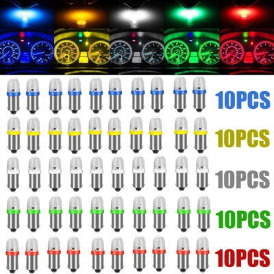 10x BA9S 1815 1816 LED Car Dashboard Instrument Panel Light Dash Bulbs  Lamps - Image 1 of 4