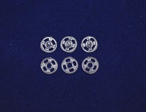 6 pares de broches de nailon jumbo, fáciles de coser, lavables en seco semitransparentes* - Imagen 1 de 1