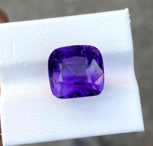 10.65 CT Natural cut amethyst Cushion shape loose gemstone from Afghanistan. - Picture 1 of 8