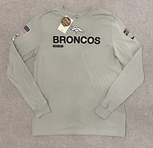 Nike 2024 Salute To Service Mens Medium Denver Broncos Long Sleeve Shirt New - Picture 1 of 9