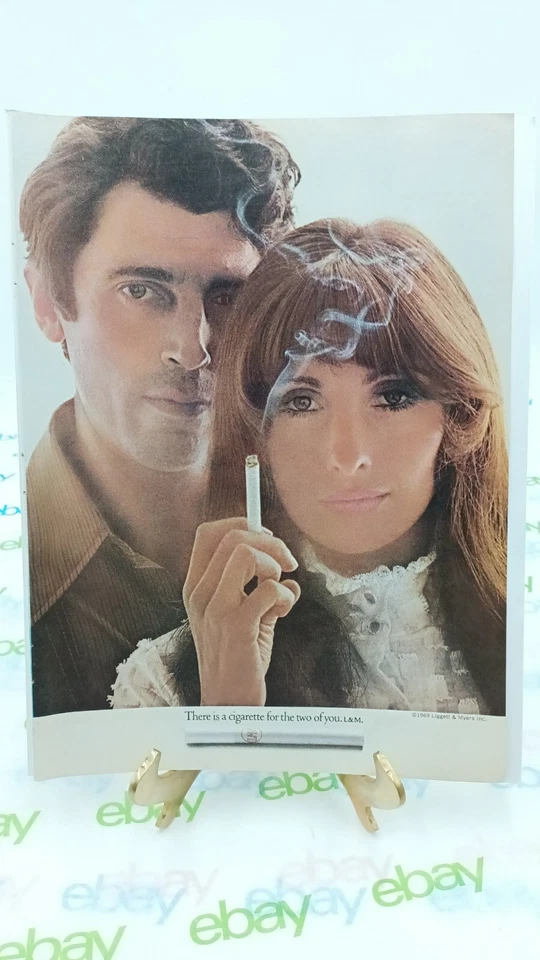 Anuncio impreso vintage de cigarrillos L&M 1969. 11 X 8,5 Foto 1 de 1