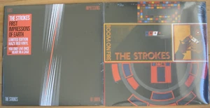 THE STROKES First Impressions Of Earth LP Ltd Red Vinyl + Room On Fire LP Sealed - Picture 1 of 3