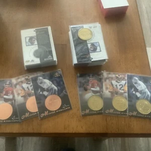 1997 Pinnacle Football Mint Coin 1-30 & 1-30 Card Lot Set (60 Total) M/NM Sleeve - Picture 1 of 7
