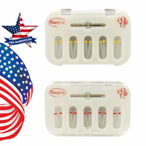 USA Dental Fiber Post Screw Thread Quartz Resin Post + Drills NEW M^U - Picture 1 of 14