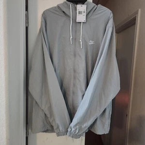 NEU Herren Nike Woven Full Zip 2XL Jacke Kapuze Windbreaker grau Mesh FB7397-077 - Bild 1 von 9