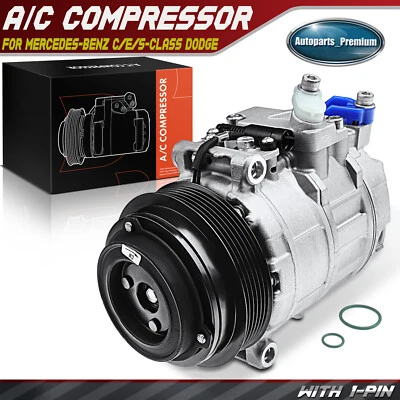 Compressor CA com embreagem para Chrysler Mercedes-Benz E320 ML320 Dodge Freightliner - Imagem 1 de 4