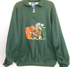 Miami Hurricanes Starter Xl Unisex 1/4 Zip Waffle Thermal Knit Pullover Exc