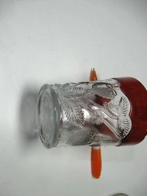 2 *** RUBY STAINED TUMBLERS - INVERTED STRAWBERRY PATTERN NAME... - Image 1 of 4