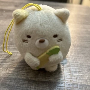 San X Sumikko Gurashi Katze Neko Tenori Mini Plüschtier 4"" mit Bleistiftornament - Bild 1 von 4