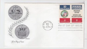 TurtlesTradingPost- Remember Prisoners of War FDC 1970 #1421-22 Artmaster Cachet - Picture 1 of 1