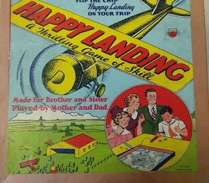 RARE 1938 Transogram Happy Landings Airplane Game in box with instructions#1035 - Picture 1 of 4
