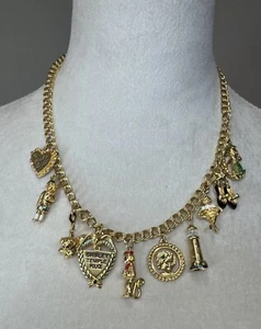 vintage shirley temple charm necklace - Picture 1 of 7